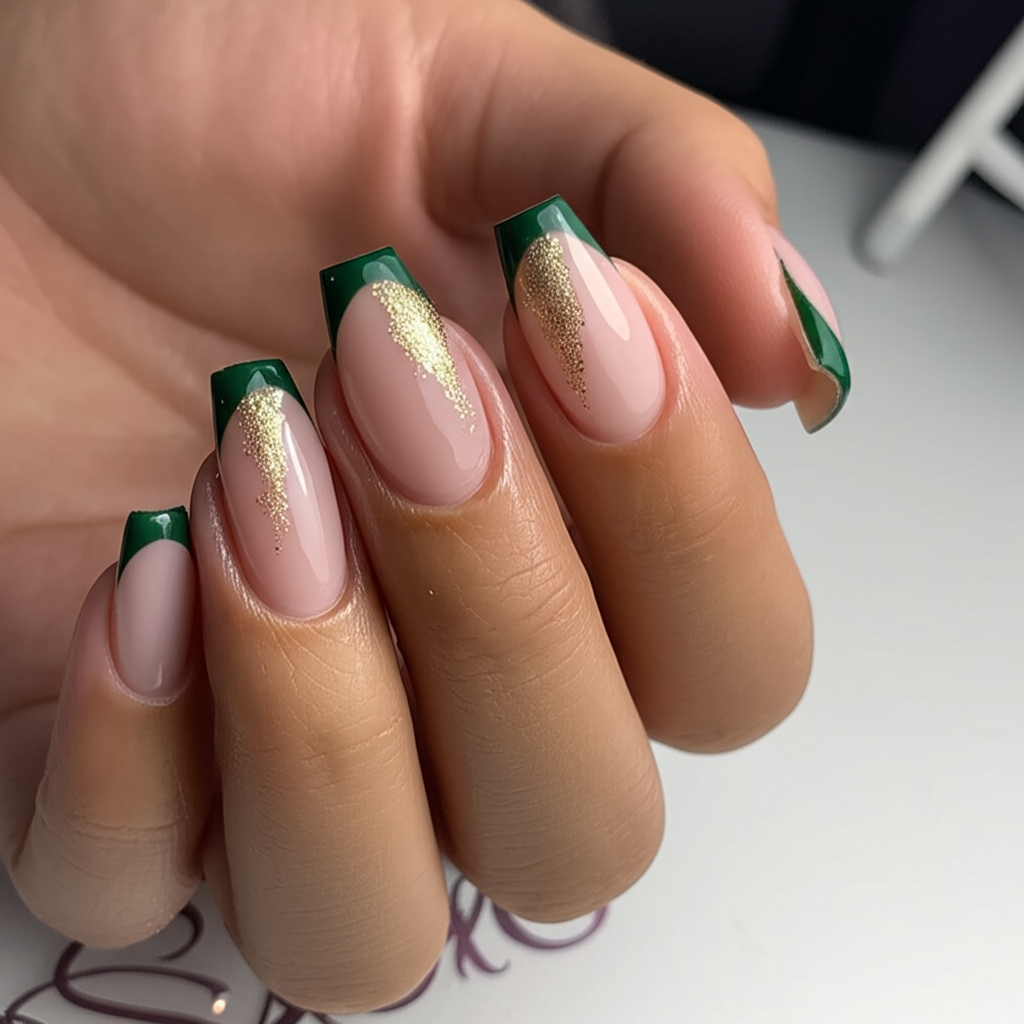 Modern French Twist Nail Design